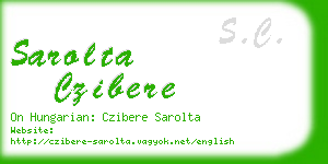 sarolta czibere business card